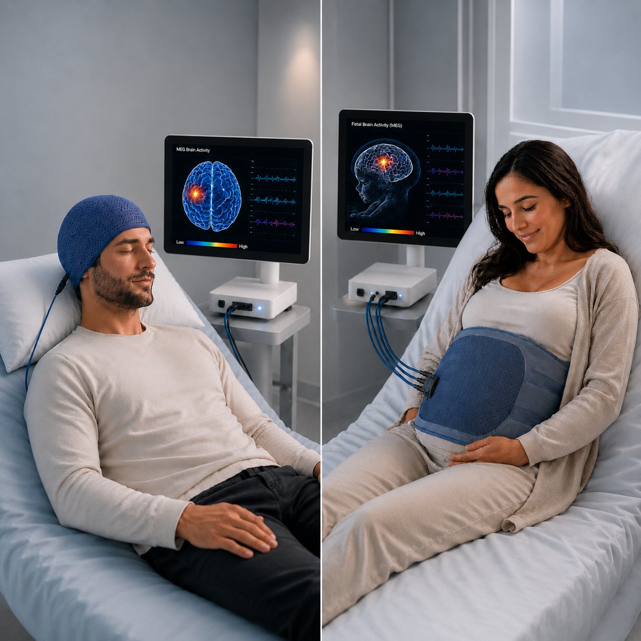 MEG brain activity monitoring